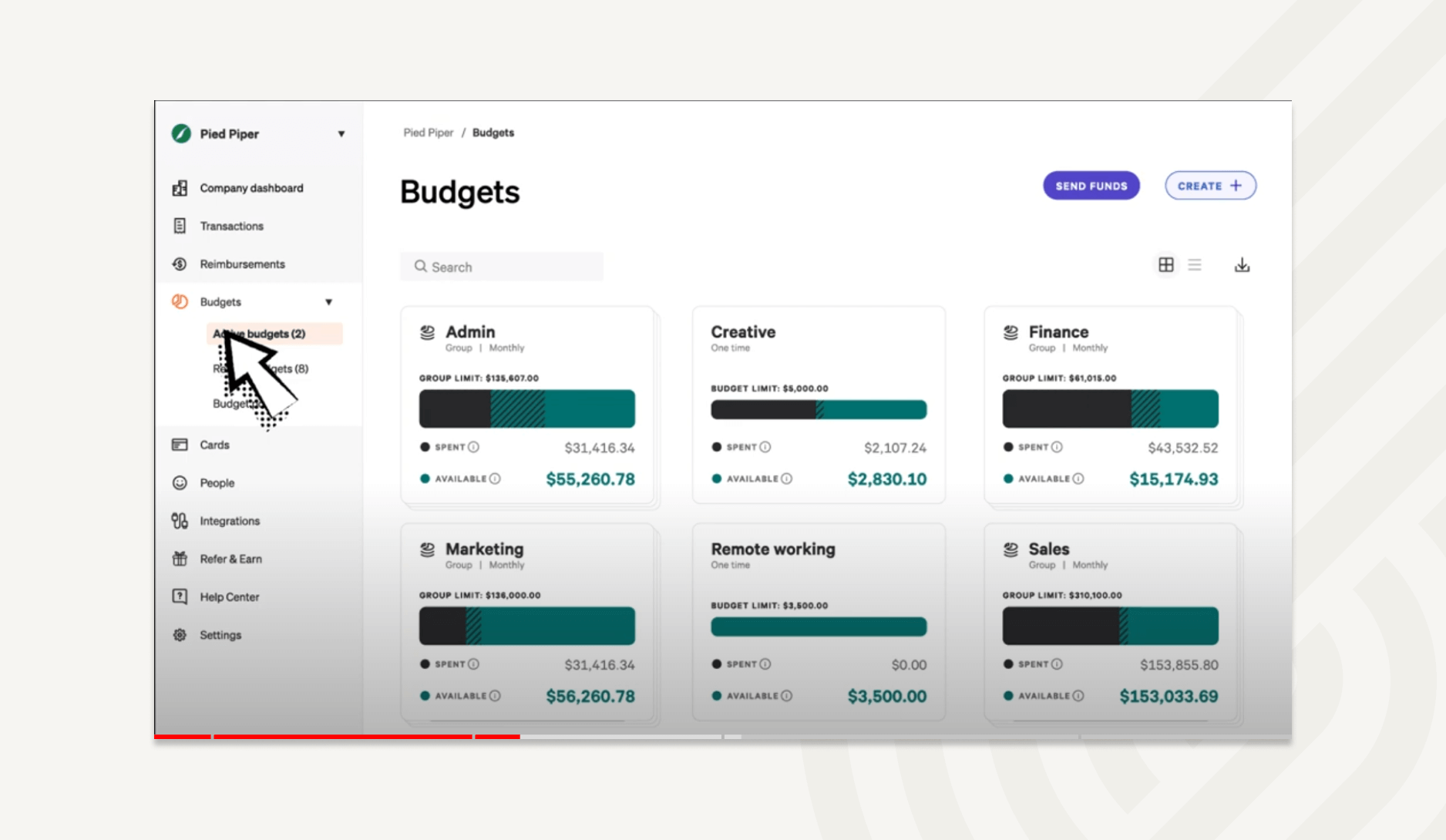 A virtual card is generated for approved purchases