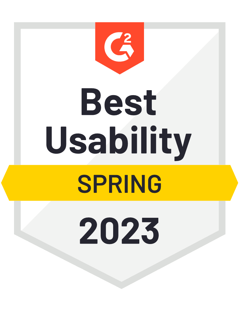 G2 Best Usability Spring 2023