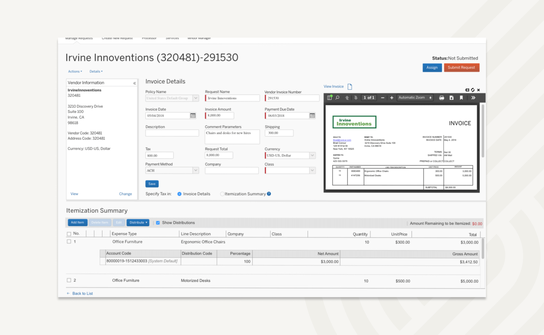 Concur automates invoice data using OCR and ML technology