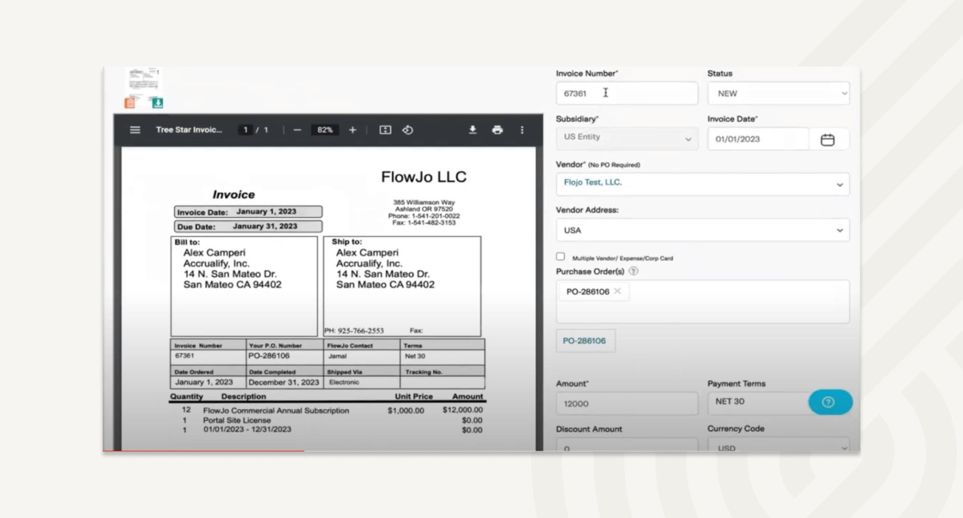 Corpay extracts invoice details from emailed invoices