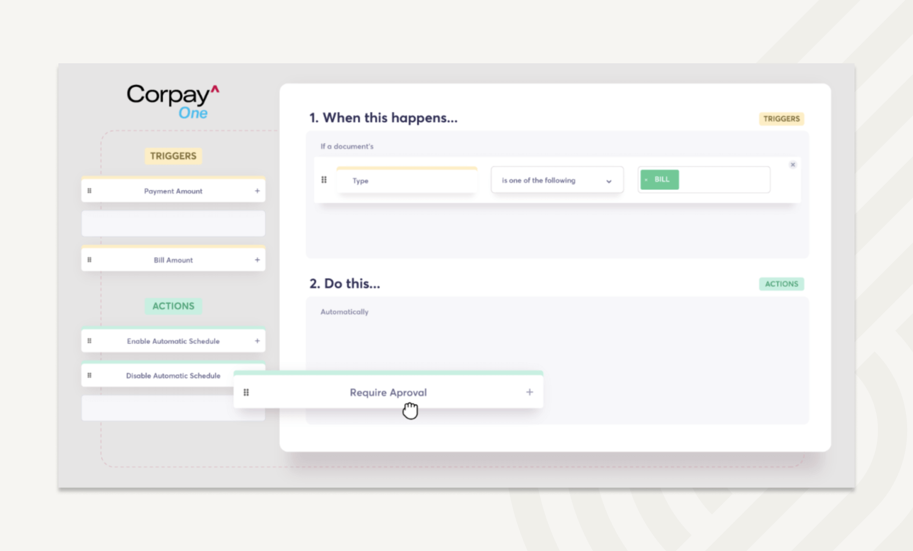 Customizable approvals for spend management