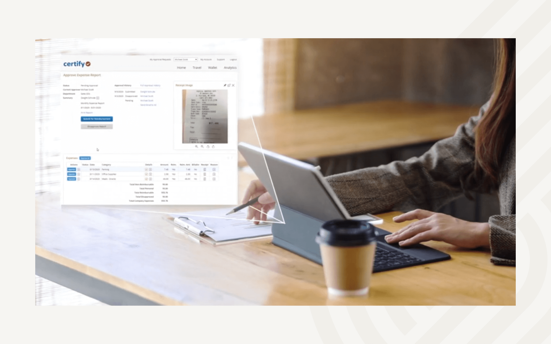 Receipts are automatically collected on a set schedule