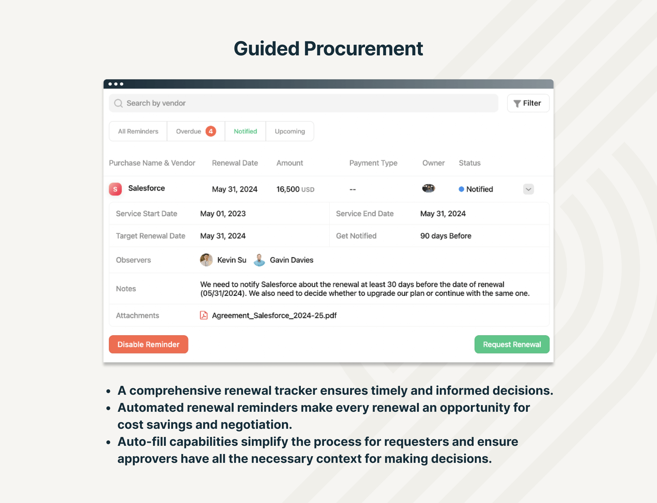 Guided Procurement