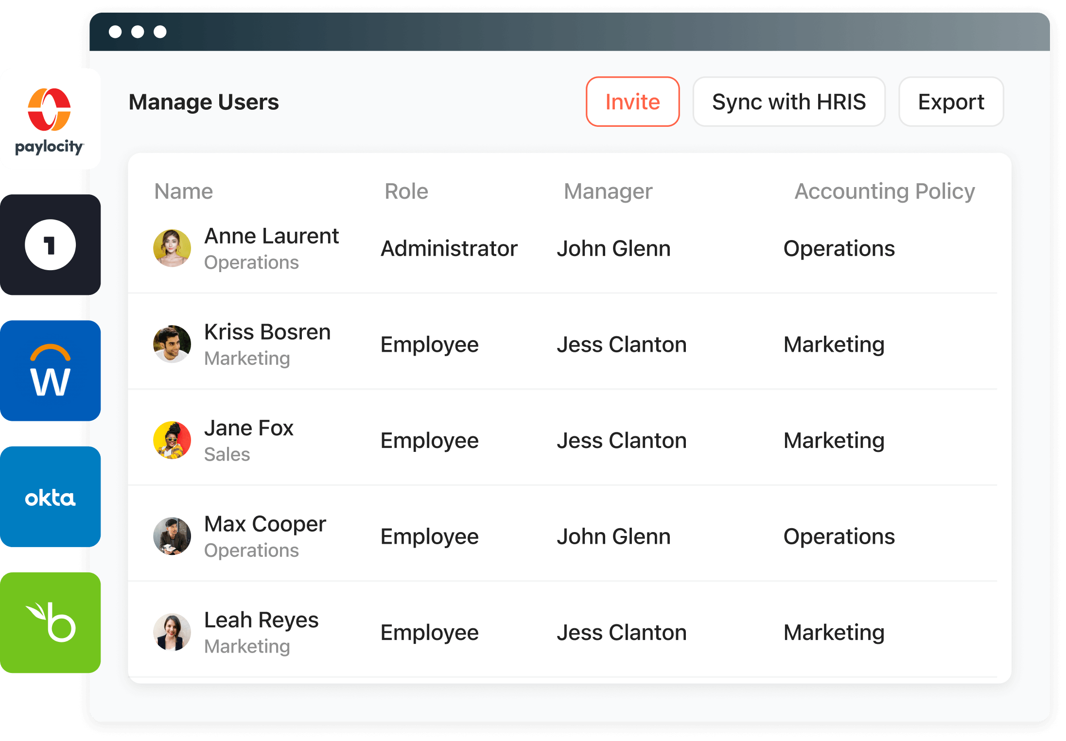 HRIS integration