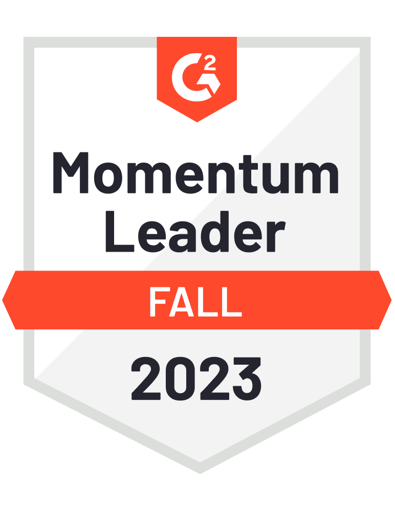 G2 Badge - Momentum Leader Fall 2023