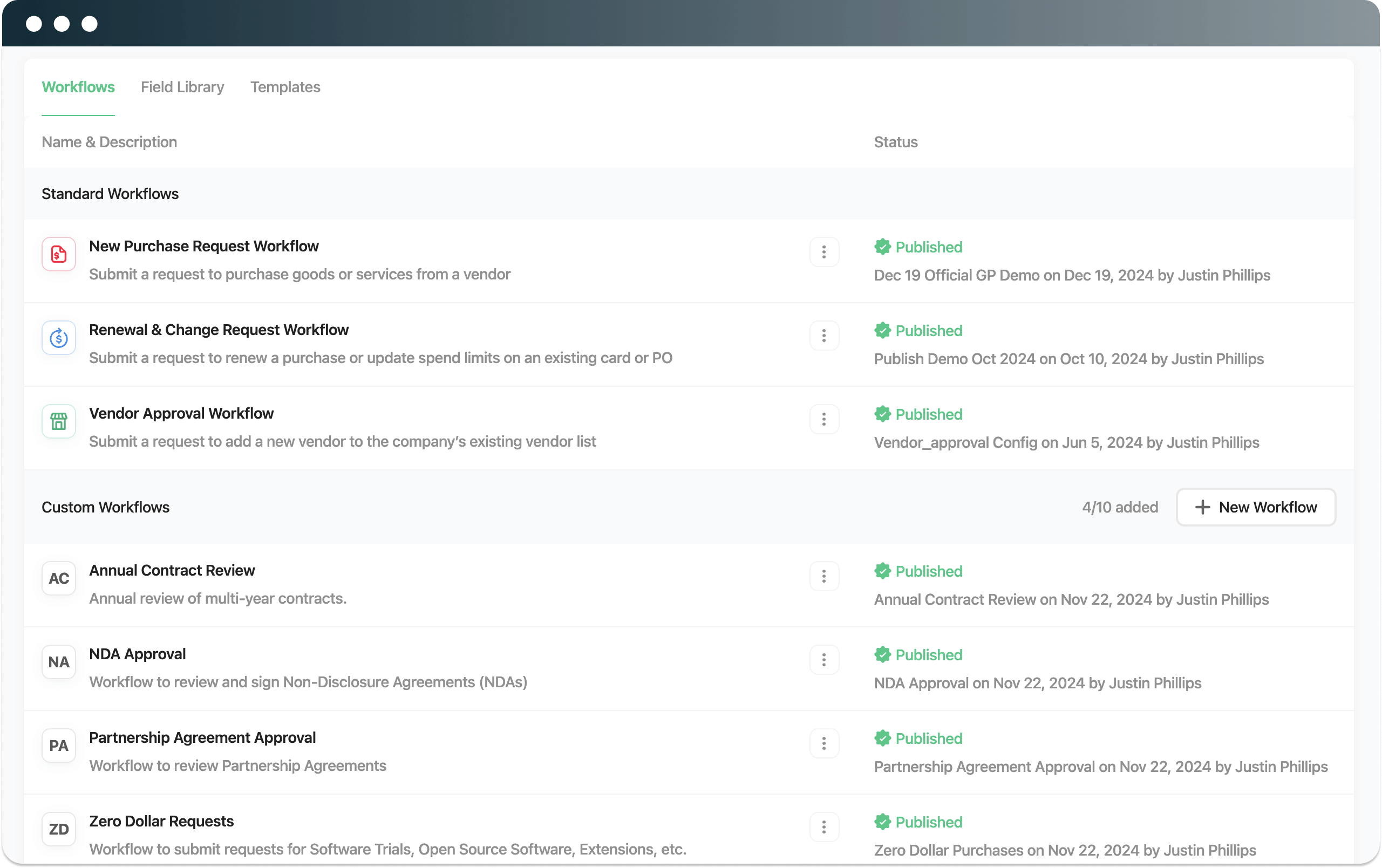 No-Code Custom Workflows