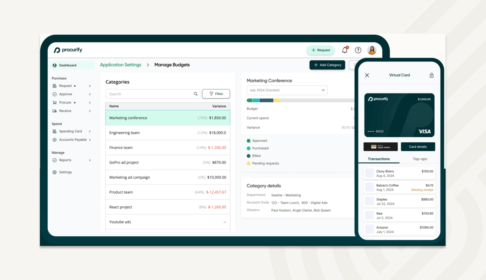 Procurify - Unified AP automation and purchasing