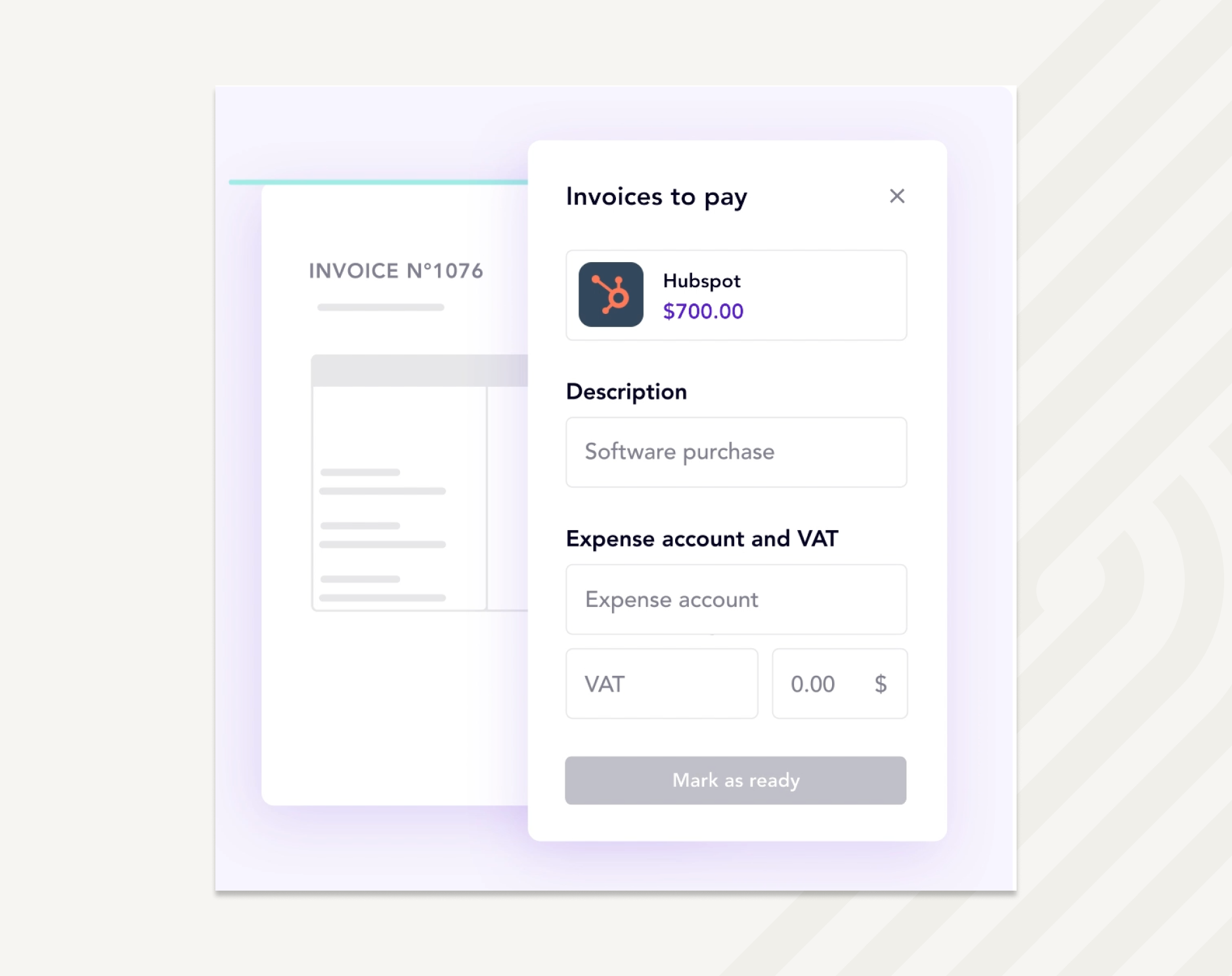 Spendesk automatically categorizes VAT and expense accounts
