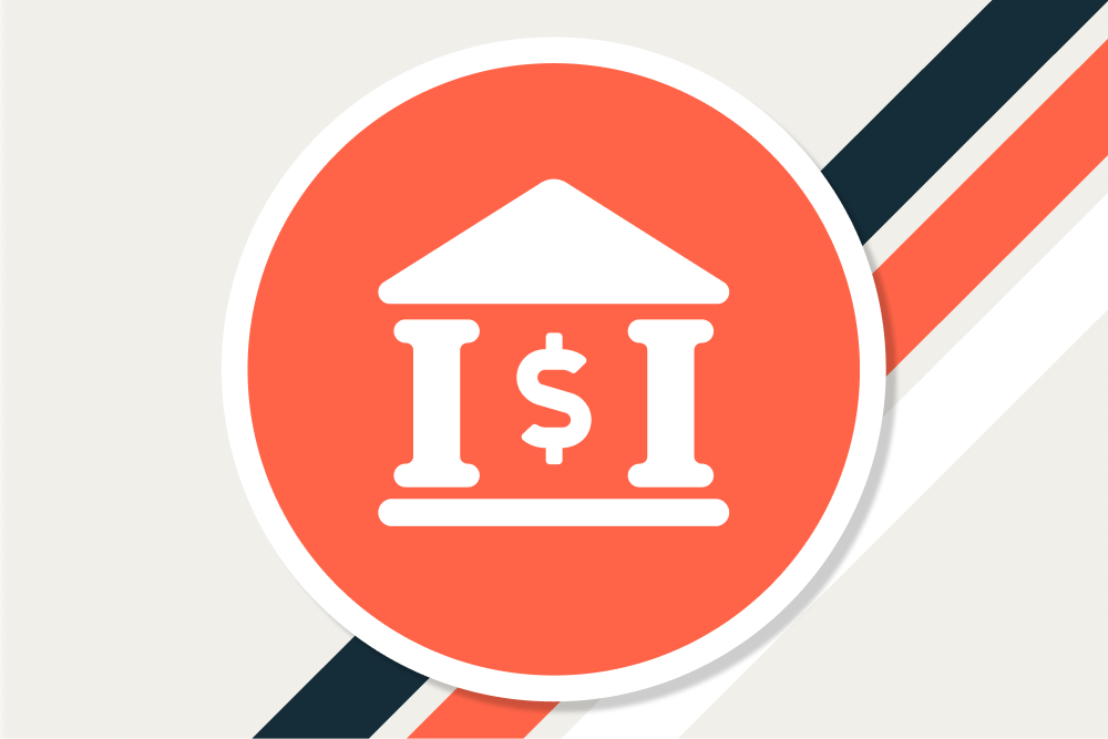 Icon of a financial institution for a blog on treasuries.