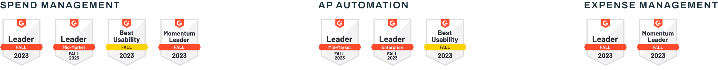 G2 Badges for Spend Management, AP Automation, and Expense Management | Airbase G2 Badges for Spend Management, AP Automation, and Expense Management