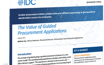 IDC urges better adoption and compliance by turning to Guided Procurement software.