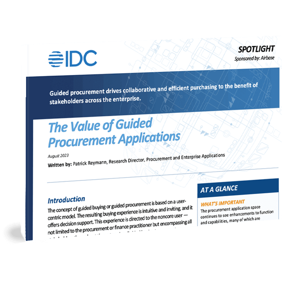 IDC Urges Better Adoption And Compliance By Turning To Guided Procurement Software