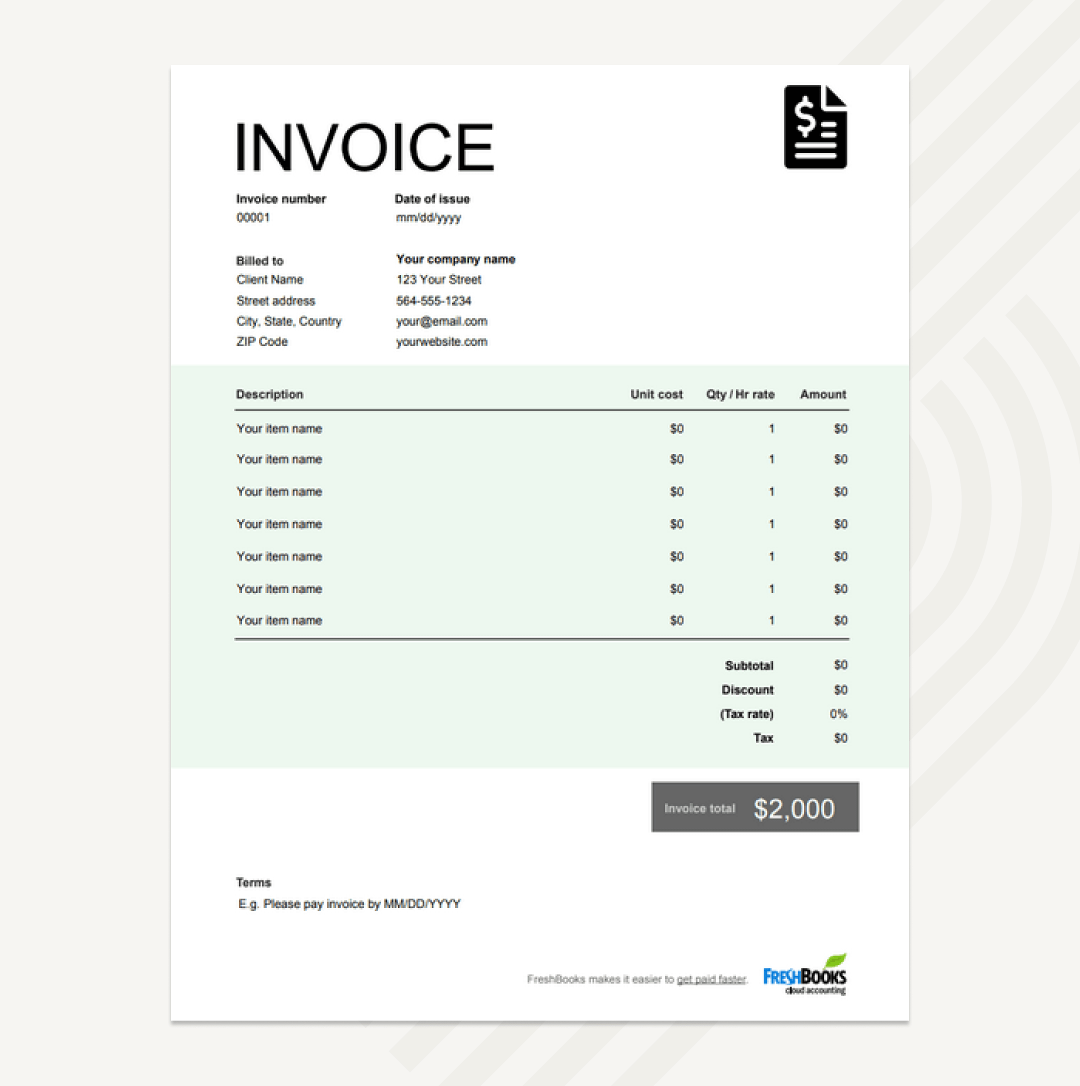 invoice template
