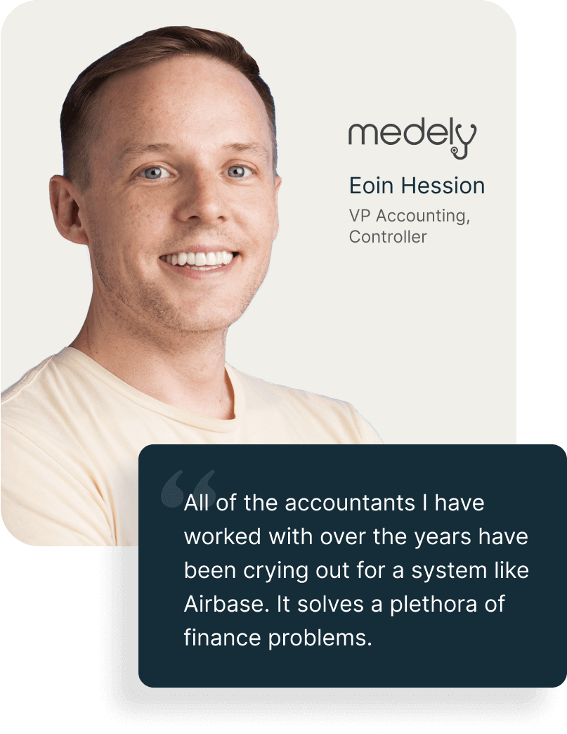 Quote from Eoin Hession, Controller at Medely