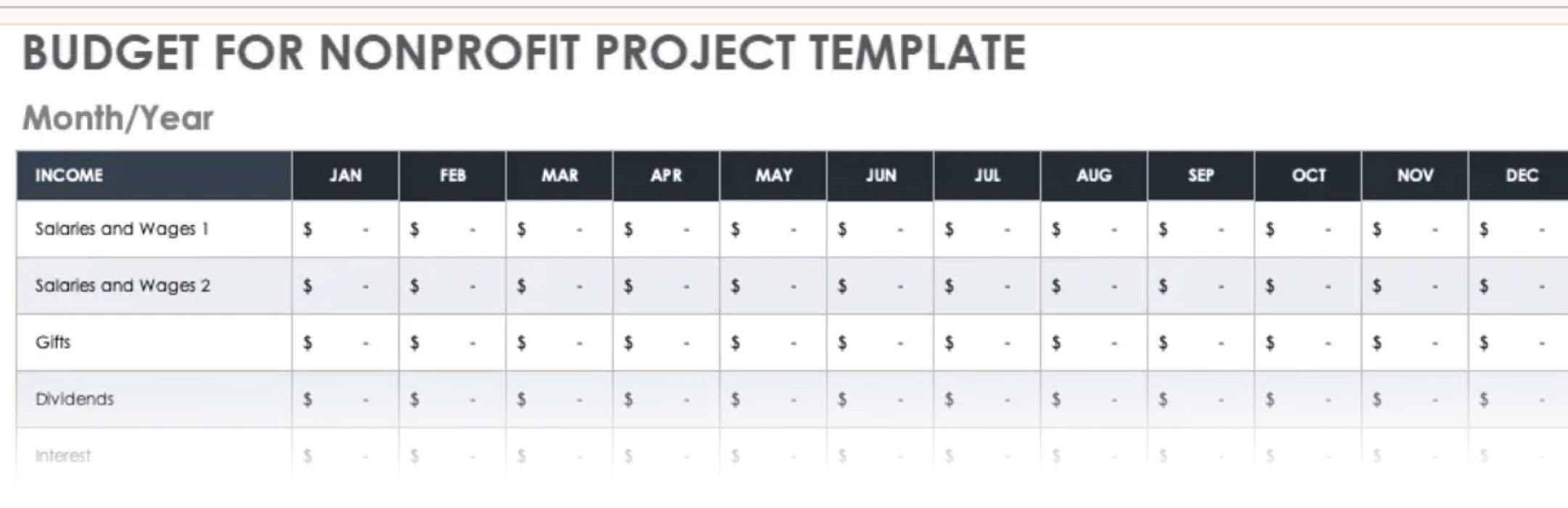 non-profit project template