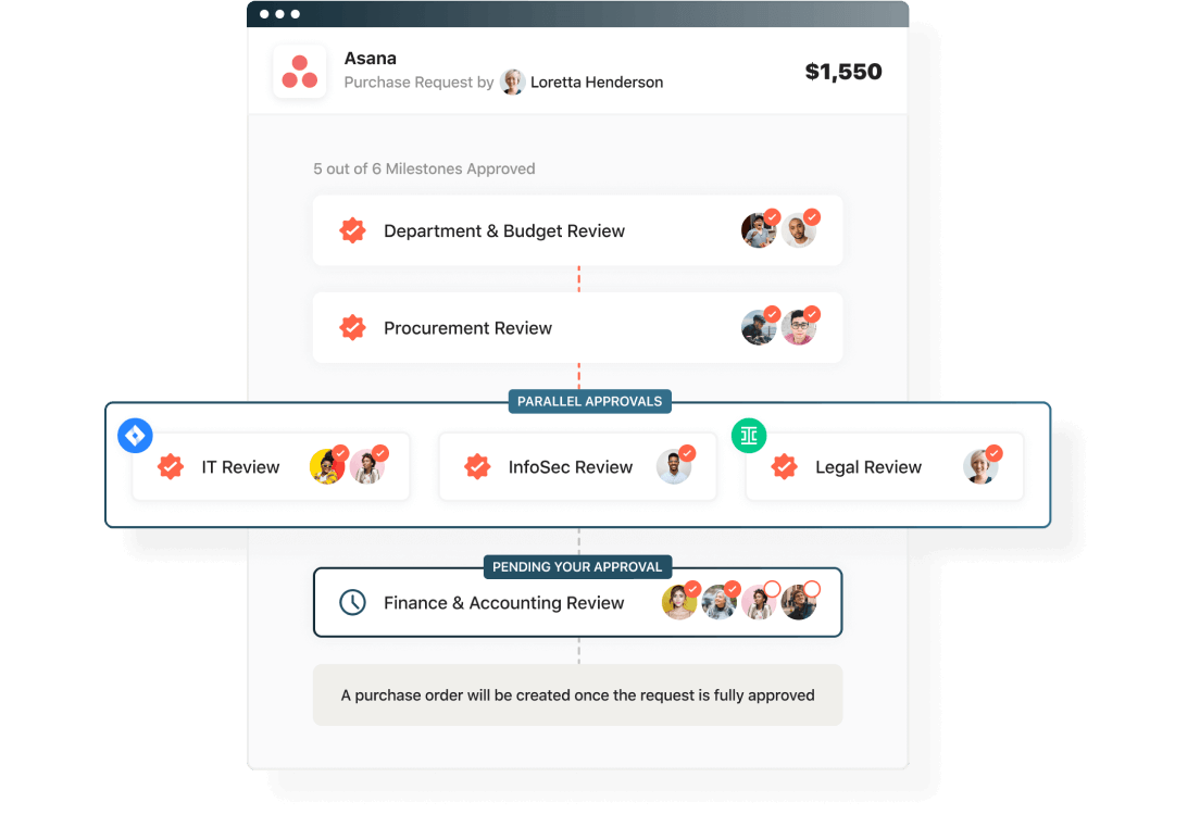 Screenshot of Airbase's Guided Procurement