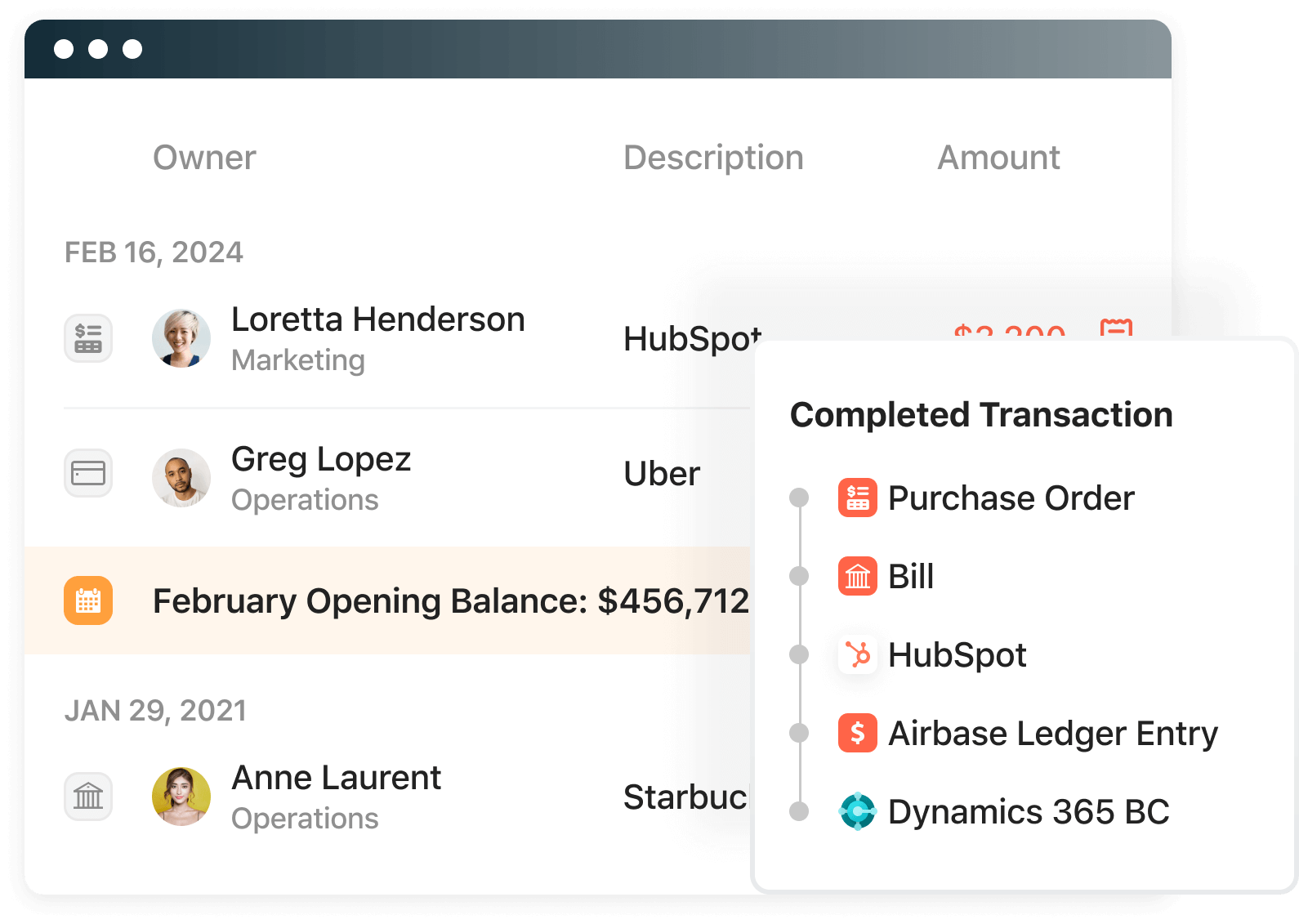 Screenshot of Microsoft Dynamics BC integration