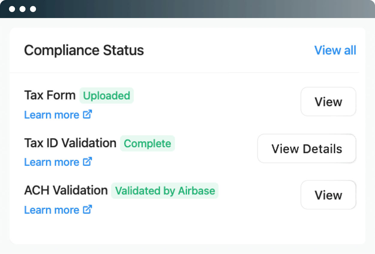 Screenshot of Tax ID Validation