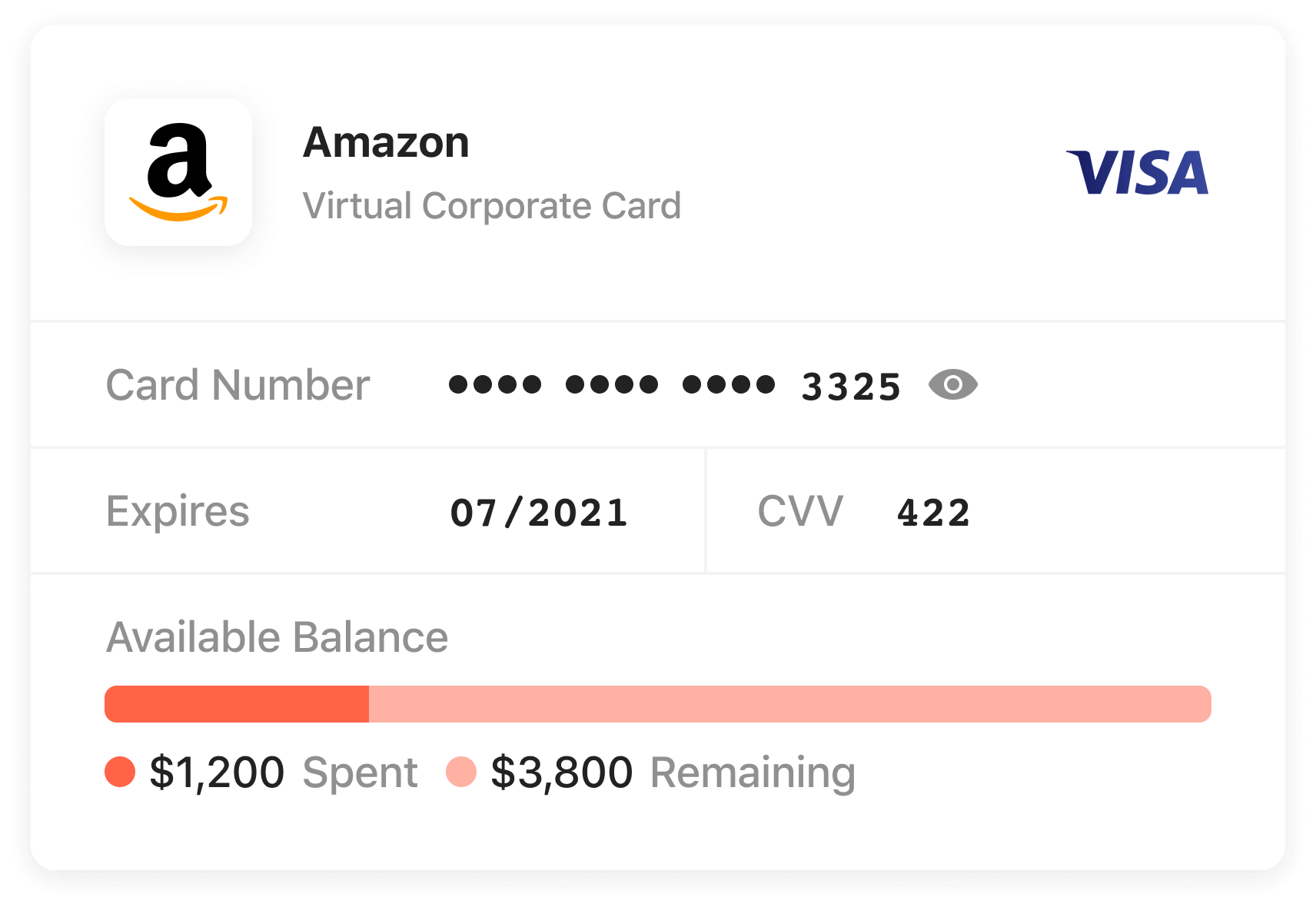 Virtual Visa Card